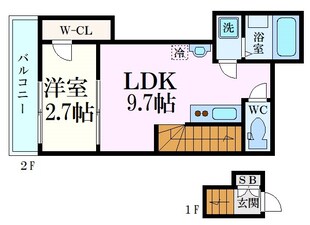 Ｐａｂｌｏ長束の物件間取画像